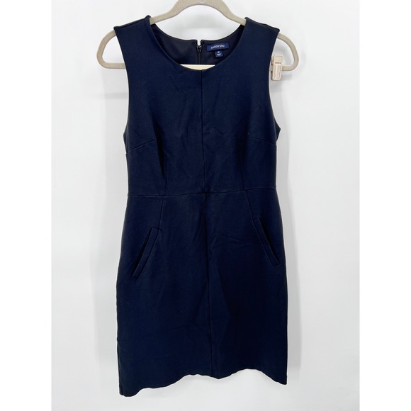 Lands' End Dresses & Skirts - Lands End Black Sleeveless Sheath Dress with Pockets Size 10